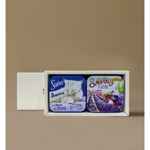 라사본느리드니옹 프랑스 천연 비누 선물 세트(100g*2개) 18종 패키지, 18. 5월의장미+라벤더+2P박스