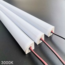 알루미늄 프로파일 128 개몫 50cm led bar light 8W 5730 36led 하드 스트립 선형 조명, Milky cover 3000K, 28 piece