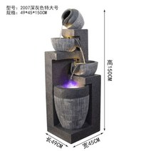 돌분수 마블분수대 탑분수대 유럽식 실내 거실 가습기 아이디어 발코니 정원 어항, 4. B타입 라지(49x45x150CM)