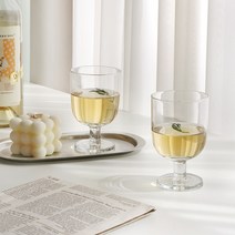 프랑스 빈티지 못난이 고블렛잔 3P세트 / 2size 홈카페 유리컵, 250ml 세트