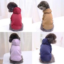펫라이엇 강아지옷 가을 겨울 후드 티셔츠, FW1-01_브라운