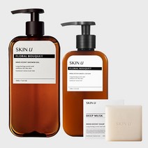 해피바스 스킨유 이노센트 바디워시/로션 세트 옵션, 02 플로럴 샤워젤 500g+플로럴 로션 350g