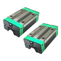 2PCS HGH20CA 선형 가이드 레일 슬라이더 HGR 선형 가이드 CNC 선형 가이드 용 DIY 부품, 하나, 블랙 & 그린