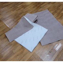 누빔 반시트 80 x 105 / 병원침대커버 위에 깔아서 사용 ( 2046밤색체크)