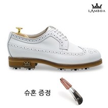 [슈혼증정]람다골프 남자골프화 로건 올화이트