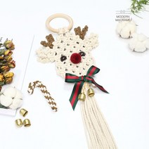 ODN917571*디아코니아* DIY 크리스마스 루돌프 만들기 키트 마크라메 재료 + 제작영상무료제공