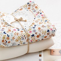 원단마트 gauze 무형광 더블 거즈 블루밍 래빗 2종-아기용품 스카프빕 목욕타올 속싸개 겉싸개 블랭킷