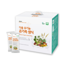 다움 유기농 온가족생식 40g x 30포 1개월분 유기농분말 생식 비건 아침식사대용, 1개