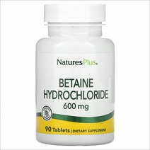 NaturesPlus Betaine Hydrochloride 600 mg 90 Tablets, One Color, One Size
