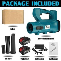 낙엽 청소 무선 송풍기 3000w 21v 강력한 충전식 전원 잎 makita 18v 눈, 배터리 2개, 유럽 ​​연합