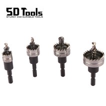 HSS 구멍 톱 육각 생크 고속 스틸 드릴 비트 세트 얇은 금속 스테인레스 스틸 플라스틱 PVC 전기 상자 구, 15mm