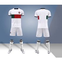 2223 포르투갈 어웨이 화이트 반팔 축구유니폼 R601