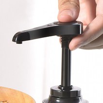 쟈엘 카페 시럽 펌핑기 주방 소스 병 펌프 압출기, 블랙