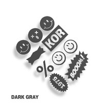 sticky 노트북스티커 캐리어 핸드폰 아이패드 맥북 냉장고 꾸미기, ns-16(다크그레이)