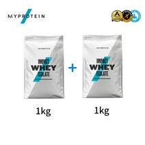 마이프로틴 아이솔레이트 1kg+1kg 단백질 보충제, 초콜릿스므스 화이트초콜릿, 솔티드카라멜, 2개