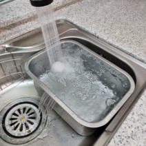 호랑이즌 스텐 설거지통 사각 대용량 10L, 설거지통 1개