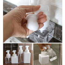 심플큐브 거품용기 250ml 450ml (손세정제 폼세안제 등 거품공병 빈병 거품기 펌핑기), 250ml 화이트