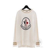 [몽클레어] [MONCLER] 빅로고 자수 여성 크루넥 니트 9050850-9489Y-0