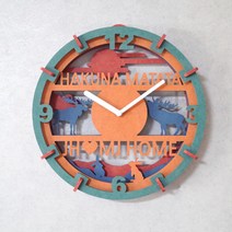 이니셜 속 입체 무소음 벽시계, 단품