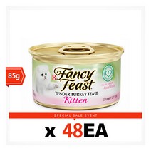 팬시피스트 화이트라벨 고양이캔 키튼 칠면조 85G 24캔, 단품