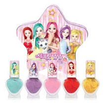 시크릿쥬쥬 별의여신 틴케이스 네일 5종 세트, 신디민트, 스텔라퍼플, 쥬쥬핑크, 스피카레드, 제니골드, 9세트