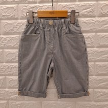[오후] 22년 여름 신상품. ** 빠른 배송 ** 시원스럽고 부드럽고 편안한 초등 아동 주니어들에 인기있는!! 7부 스트라이프 팬츠 OHTC22405