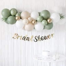 브라이덜샤워소품 가랜드 세트 패키지 파티 커튼, DIY 브라이덜샤워 유칼립투스 세트