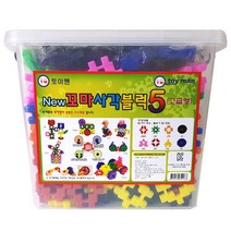 토이맨 뉴꼬마 사각블럭 5 고급형 404p, 2개, 혼합색상