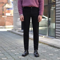 게리오 활용도 좋은 시크한매력의 블랙 데님팬츠