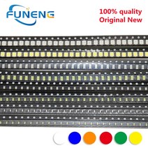 WIFI 6E AX210 블루투스 5.3 네트워크 카드 0603 0805 1206 3528 5050 5730 SMD LED 발광 레드 옐로우 그린 화이트 블루 로트당 100 개, 28.5050 Red