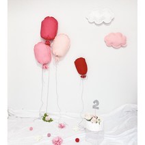 (스텔리나) 핑크플로럴풍선 100일 200일 첫돌 키즈 아기셀프촬영소품 대여, one