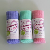 일본 아이센 노송나무 샤워타올 3개 까칠한 일제 목욕 바디 거품 하드타입, 1개