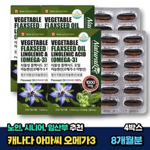 노인 시니어 식물성 아마씨유 리놀렌산 캐나다 직수입 4박스 8개월분 비움샵 플랙시드 50대 60대 70대 중년 임산부 산후조리 여성 추천 FLAXSEED 아마씨오일