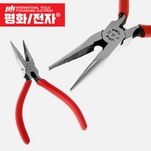 평화전자 국산 롱노우즈 플라이어 4.5인치 PH-611 롱노즈 마루펜치, PH-611 (4.5인치)