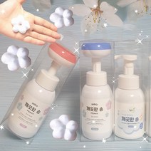 깨끗한손 플라워핸드워시 꽃모양손세정제 돌잔치 결혼식 어린이집 답례품 칠순 100일잔치 선물 세트, 플라워본품 파우더1+리필 파우더3, 흰박스+쇼핑백