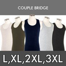 남자 빅사이즈 나시 L-3XL 남성 레이어드 이너 헬스 민소매 면 골지 기본 망고 티셔츠