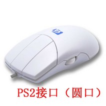 CAD 모델링 마우스 3버튼 휠 사이드 버튼 전문 작업용, 펄리 화이트 PS2공식 표준