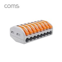 라이트컴 Coms BB242 터미널 블록 8핀 일방향 와이어 커넥터 접속 단자 Toolless [A] 기타, 선택없음