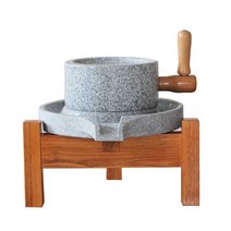 멧돌 돌절구 가정용 마늘 약재 분쇄기 소품 인테리어