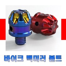 스프릿비스트 백미러 볼트 10mm 정방향 역방향 홀커버 어댑터볼트 연장 볼트킷 서스볼트 CNC 오토바이 튜닝 파츠 용품, 블랙(10mm정)