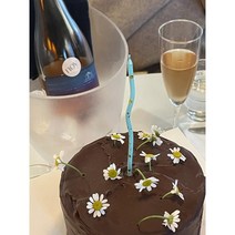 마블 웨이브초 4color 꼬불초 생일초 파티초 케이크초, 화이트