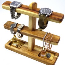 소만나몰 아카시아 원목 시계거치대 시계 진열대 8구