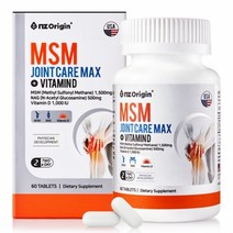 엔젯오리진 MSM 조인트케어 맥스 + 비타민D 1350mgX60정