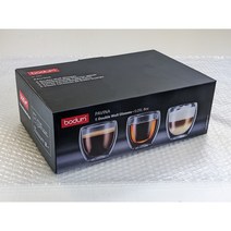 Bodum PAVINA Double Wall 보덤파비나 더블월 커피 유리잔 250ml 정품 6개세트
