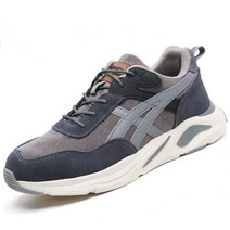 여름장화 남성용 여름 작업 신발 반사 스트립 경량 미끄럼 방지 안전 부츠 튼튼한 남성 스니커즈