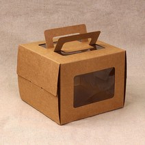 달곰베이킹 케익상자 미니창, 크라프트, 10개