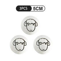 건조기 세탁볼 6개 양모볼 건조볼 순모볼 감김 방지 및 정전기 제거 특수스피드 1세트, 3 개 담요 볼