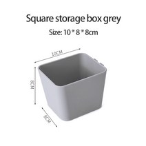 홀 보드 벽 선반 후크 자체 접착 보관 랙 책상 정리함 방 정리 다양한 가정용 액세서리, [16] D-gray