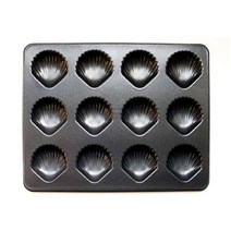 위withh_가정용 양면코팅 구움과자틀 부채팬 조가비 12구 베이킹몰드 마들렌 머핀만들기 제빵 빵틀 휘낭시에♥withy, ♥withyou!, 나이스