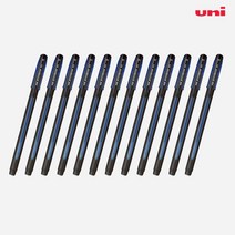 유니 제트스트림 SX-101 / JETSTREAM 단색 / 0.7mm 1.0mm / 블랙 블루 레드 / 12개 묶음상품 / 유성볼펜 뚜껑식볼펜 캡식볼펜 사무용볼펜, 블루_12개
